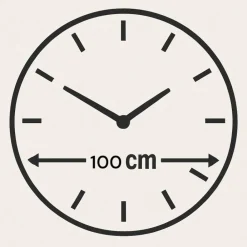 Orologi Da Parete Moderni-Selezionato da Mazzolaluce Grande orologio 100cm tondo design da parete effetto marmo