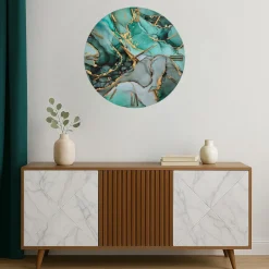 Orologi Da Parete Moderni-Selezionato da Mazzolaluce Grande orologio da muro 80cm petrot in resina verde