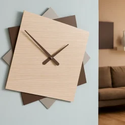 Orologi Da Parete Moderni-Selezionato da Mazzolaluce Grande orologio da muro 60cm rovere decape'