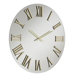 Orologi Da Parete Moderni-Selezionato da Mazzolaluce Grande orologio da parete 100cm effetto specchio numeri oro