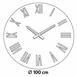 Orologi Da Parete Moderni-Selezionato da Mazzolaluce Grande orologio da parete 100cm effetto specchio numeri foglia rame