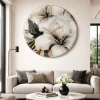 Orologi Da Parete Moderni-Selezionato da Mazzolaluce Grande orologio da parete 100cm floreale resina decoro oro