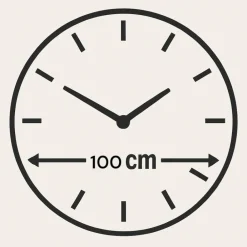 Orologi Da Parete Moderni-Selezionato da Mazzolaluce Grande orologio da parete 100cm floreale resina decoro oro