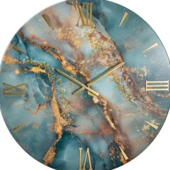 Orologi Da Parete Moderni-Selezionato da Mazzolaluce Grande orologio da parete 80cm gala di resina effetto marmorizzato