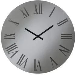 Orologi Da Parete Moderni-Selezionato da Mazzolaluce Grande orologio da parete 100cm in vetro fume rotondo numeri romani