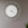 Orologi Da Parete Moderni-Selezionato da Mazzolaluce Grande orologio da parete 94cm moderno metallo bianco