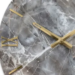 Orologi Da Parete Moderni-Selezionato da Mazzolaluce Grande orologio da parete design particolare effetto marmo rotondo 100cm