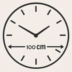 Orologi Da Parete Moderni-Selezionato da Mazzolaluce Grande orologio da parete design particolare effetto marmo rotondo 100cm