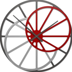 Orologi Da Parete Moderni-Selezionato da Mazzolaluce Grande orologio da parete design moderno rubino 95cm