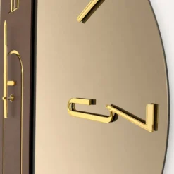 Orologi Da Parete Moderni-Selezionato da Mazzolaluce Grande orologio da parete mistica 80cm vetro bronzo design