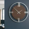 Orologi Da Parete Moderni-Selezionato da Mazzolaluce Grande orologio da parete moderno legno rovere wenge' sirio