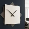 Orologi Da Parete Moderni-Selezionato da Mazzolaluce Grande orologio da parete moderno bianco grigio 60 cm
