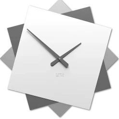 Orologi Da Parete Moderni-Selezionato da Mazzolaluce Grande orologio da parete moderno bianco grigio 60 cm
