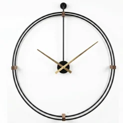 Orologi Da Parete Moderni-Selezionato da Mazzolaluce Grande orologio da parete nero moderno rotondo 100cm