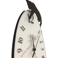Orologi Da Parete Moderni-Selezionato da Mazzolaluce Grande orologio da parete nero ovale quadrante vetro
