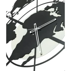 Orologi Da Parete Moderni-Selezionato da Mazzolaluce Grande orologio da parete planisfero nero