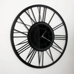Orologi Da Parete Moderni-Selezionato da Mazzolaluce Grande orologio da parete rotondo numeri romani nero