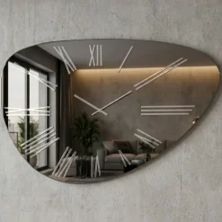 Orologi Da Parete Moderni-Selezionato da Mazzolaluce Grande orologio da parete 60x90 design in vetro moderno