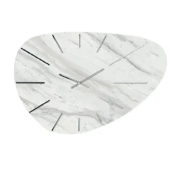 Orologi Da Parete Moderni-Selezionato da Mazzolaluce Grande orologio da parete 110x71 resina effetto marmo grigio