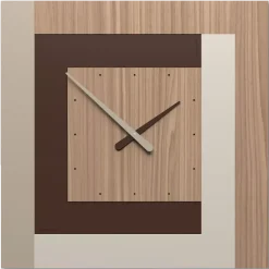 Orologi Da Parete Moderni-Selezionato da Mazzolaluce Grande orologio design da parete clock63 noce canaletto