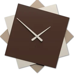 Orologi Da Parete Moderni-Selezionato da Mazzolaluce Grande orologio design da parete 60cm cioccolato