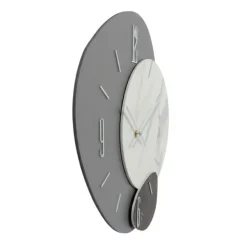 Orologi Da Parete Moderni-Selezionato da Mazzolaluce Grande orologio design moderno 80cm per parete grigio bianco nero