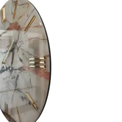 Orologi Da Parete Moderni-Selezionato da Mazzolaluce Grande orologio elegance gold 80cm per parete rotondo in resina