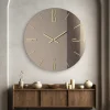 Orologi Da Parete Moderni-Selezionato da Mazzolaluce Grande orologio mantra 80cm vetro bronzo da parete design moderno