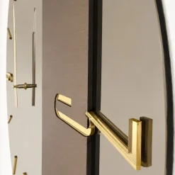 Orologi Da Parete Moderni-Selezionato da Mazzolaluce Grande orologio mantra 80cm vetro bronzo da parete design moderno