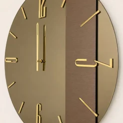 Orologi Da Parete Moderni-Selezionato da Mazzolaluce Grande orologio mantra 80cm vetro bronzo da parete design moderno