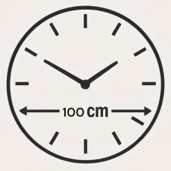 Orologi Da Parete Moderni-Selezionato da Mazzolaluce Grande orologio nuance 100cm da parete moderno per soggiorno