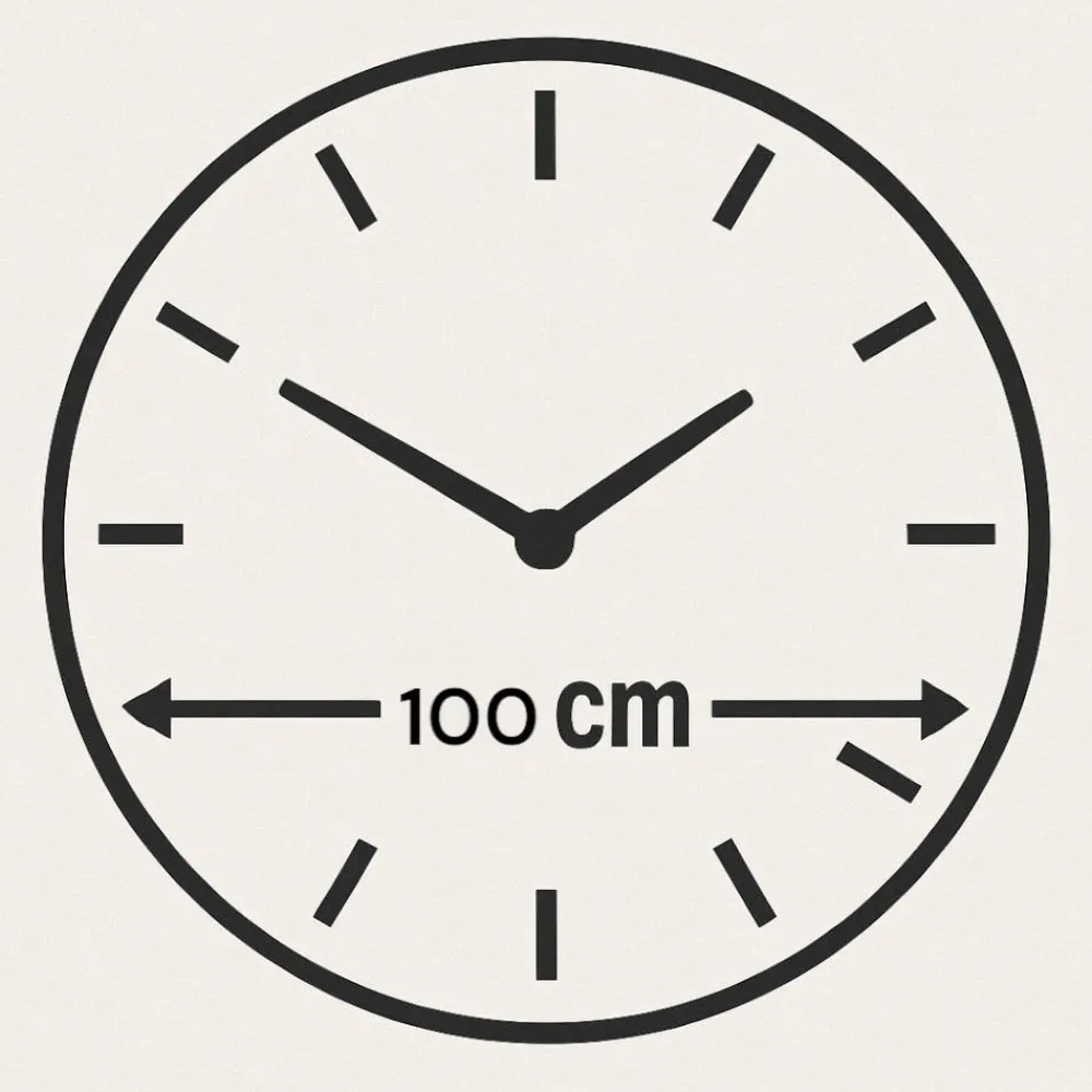 Orologi Da Parete Moderni-Selezionato da Mazzolaluce Grande orologio onde 100cm da parete multicolor in resina