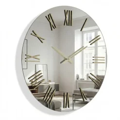 Orologi Da Parete Moderni-Selezionato da Mazzolaluce Grande orologio rotondo a parete effetto specchio numeri romani