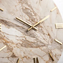 Orologi Da Parete Moderni-Selezionato da Mazzolaluce Grande orologio rotondo da parete effetto marmo 100cm