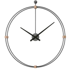 Orologi Da Parete Moderni-Selezionato da Mazzolaluce Grande orologio rotondo da parete tortora design moderno 100cm