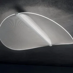 Plafoniere Moderne-Stilnovo Grande plafoniera a led dimmerabile 48w 3000k design moderno diphy