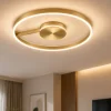 Plafoniere Moderne-Selezionato da Mazzolaluce Grande plafoniera bronzo moderna led 57w cct 2700k 3000k 4000k dimmerabile per salone