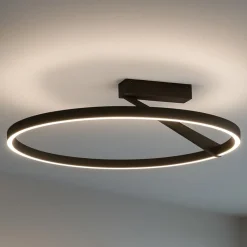 Plafoniere Moderne-Vivida International Grande plafoniera bronzo vivida meridiana led 44w 3000k 4000k
