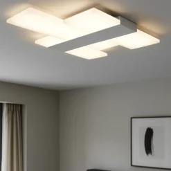 Plafoniere Moderne-Top Light Grande plafoniera camera da letto led 40w bianca per salotto toplight flight