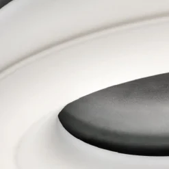 Plafoniere Moderne-Stilnovo Grande plafoniera led anello bianco dimmerabile saturn