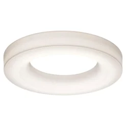 Plafoniere Moderne-Stilnovo Grande plafoniera led anello bianco dimmerabile saturn