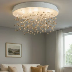 Plafoniere Moderne-Ideal Lux Grande plafoniera led armony pl d75 77w 3000k 75cm