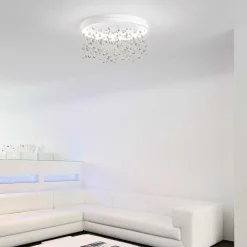 Plafoniere Moderne-Ideal Lux Grande plafoniera led armony pl d75 77w 3000k 75cm