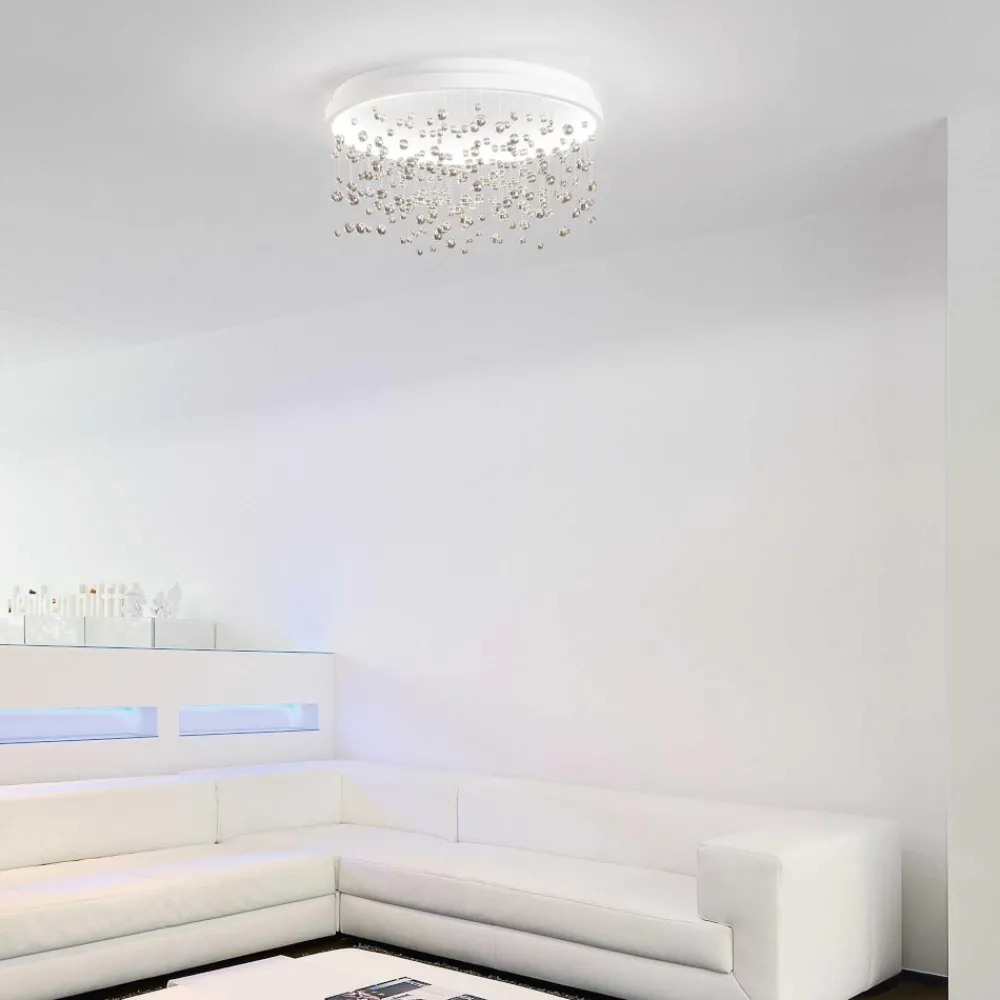 Plafoniere Moderne-Ideal Lux Grande plafoniera led armony pl d75 77w 3000k 75cm