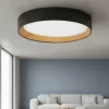 Plafoniere Moderne-Selezionato da Mazzolaluce Grande plafoniera rotonda nera 60cm led 50w 3000k dimmerabile