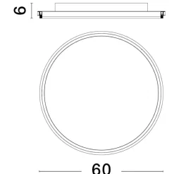Plafoniere Moderne-Selezionato da Mazzolaluce Grande plafoniera tonda oro per salotto led 3000k 60cm