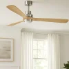 Ventilatori Da Soffitto-Selezionato da Mazzolaluce Grande ventilatore da soffitto pale legno con luce telecomando