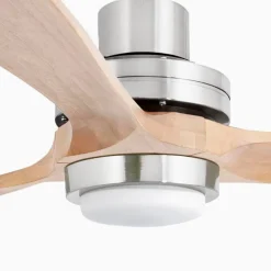 Ventilatori Da Soffitto-Selezionato da Mazzolaluce Grande ventilatore da soffitto pale legno con luce telecomando