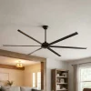 Ventilatori Da Soffitto-Selezionato da Mazzolaluce Grande ventilatore nero da soffitto a pale 39mq con telecomando