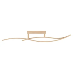 Plafoniere Moderne-Eglo Grisolia plafoniera effetto legno design moderna led 12w 4000k